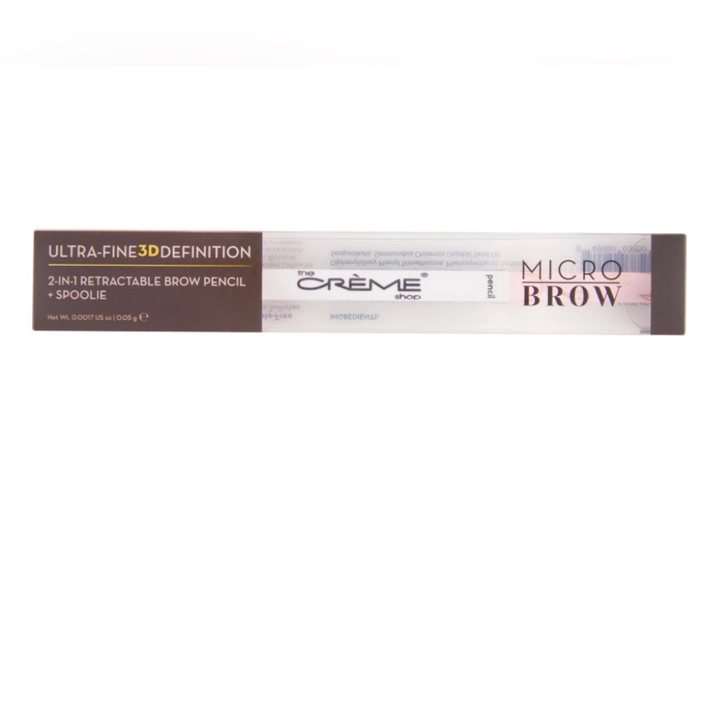 The CRÈME SHOP NIBX ULTRA-FINE 3D DEFINITION 2in1 retractable brow pencil.